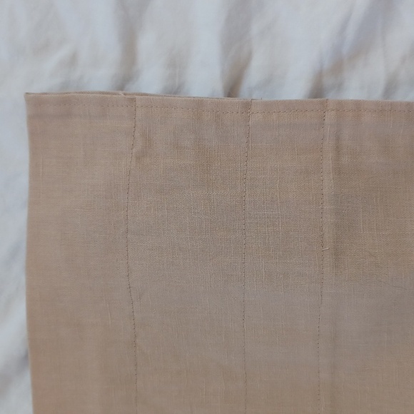 2 PAIR SET DIY Floor Length Curtain Panels 42x80, Tan, 4 Panels Total - Picture 5 of 10